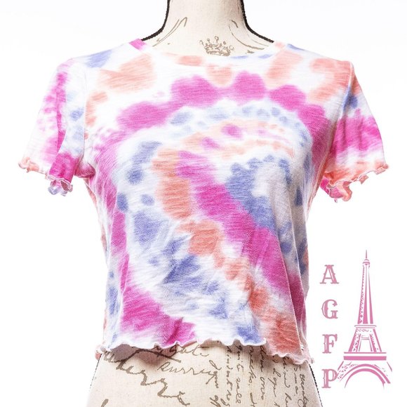 Hollister Tops - 💖 2/$30 Hollister tie dye cropped T-shirt